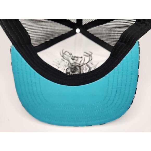 John Deer Snapback Hat Geometric Pattern Mesh - Picture 7 of 8